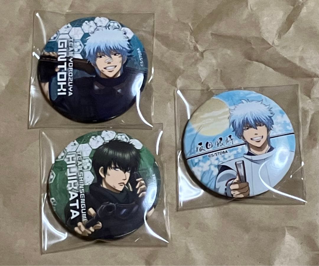 銀魂　坂田銀時　土方十四郎　缶バッジ