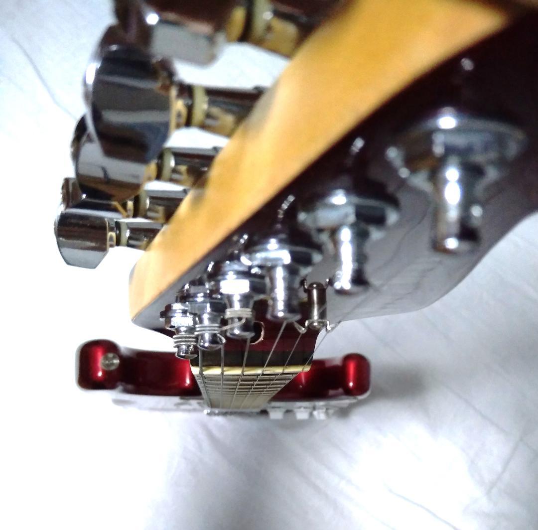 美品・疑似ハムPU化スイッチ搭載フォトジェニック製ストラト改・未使用ストラップ付