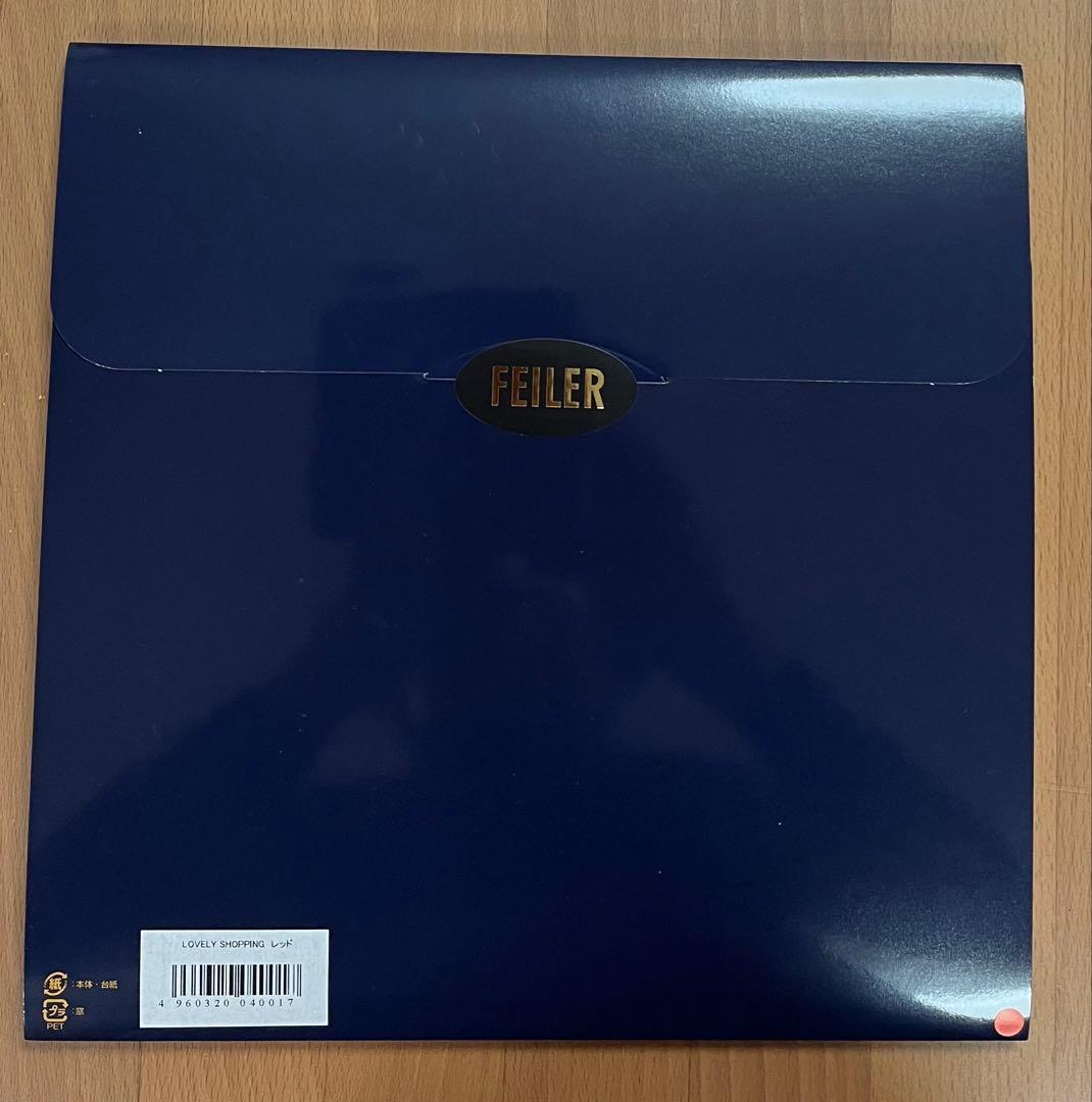 フェイラー　ハンカチ　紀伊國屋コラボ　縁ブルー&レッド２枚セット　 しっかり梱包