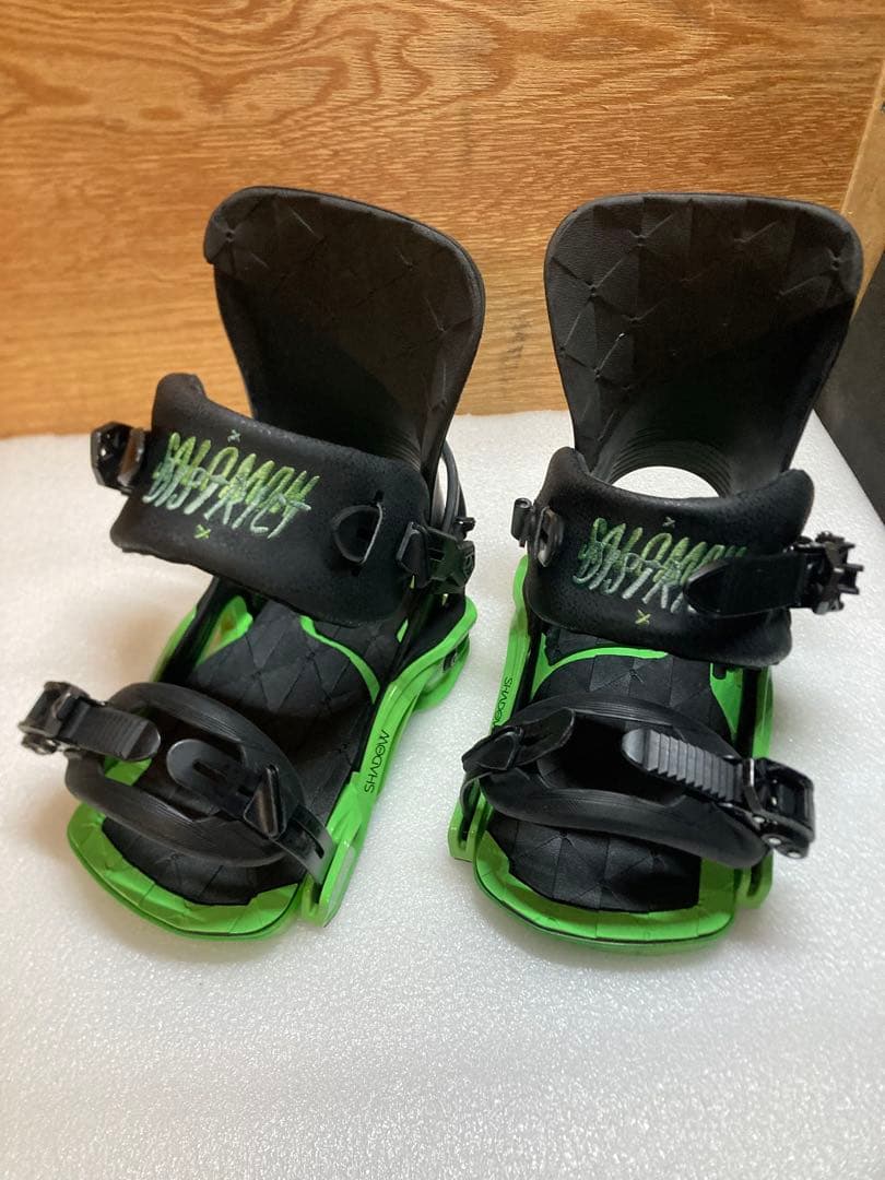 SALOMON DISTRICT スノーボード ビンディング グリーン　S