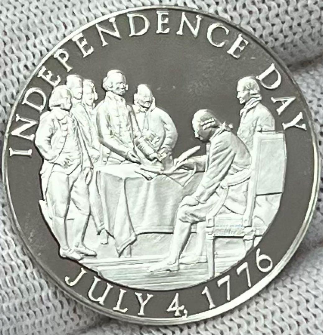 アメリカ合衆国建国200周年特別記念純銀メダル1976年 silver925刻印