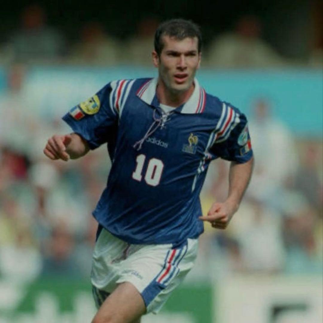 【★ジダン】 古着 adidas フランス代表 サッカー レトロ ユニフォーム