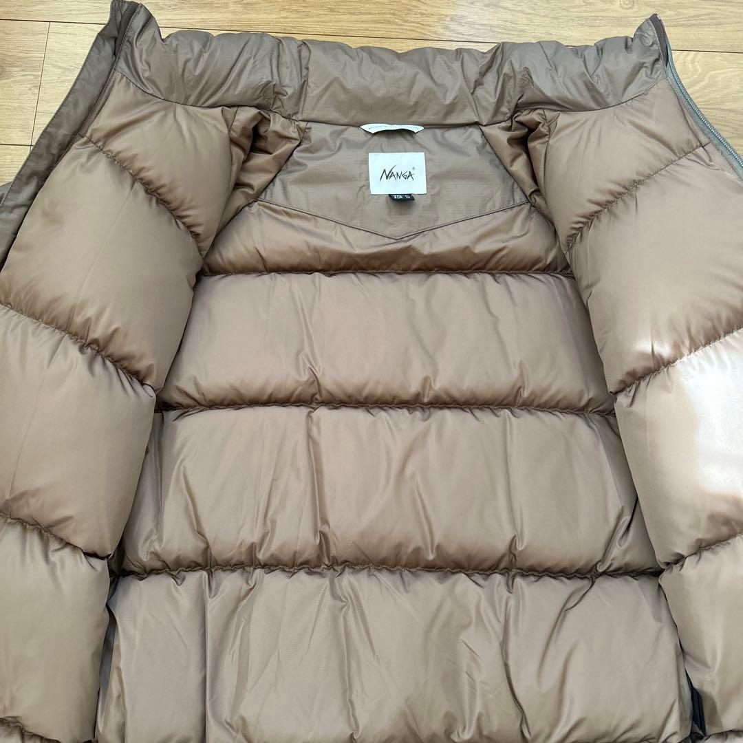 NANGA オーロラテックダウンジャケット　スタンドカラー　コヨーテ