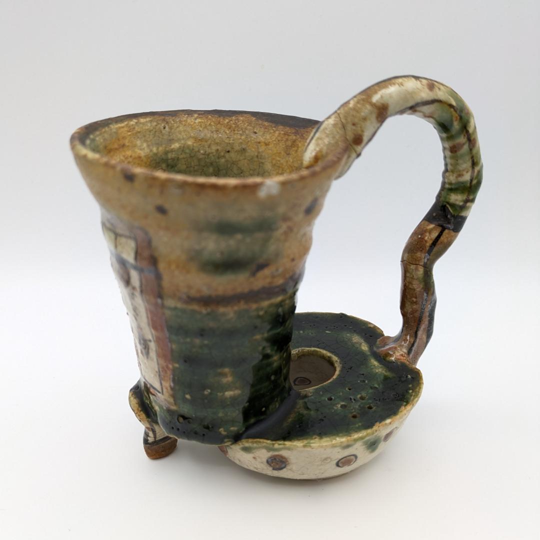 希少 アロン・サイス 織部焼 デミタスカップ　2004年作