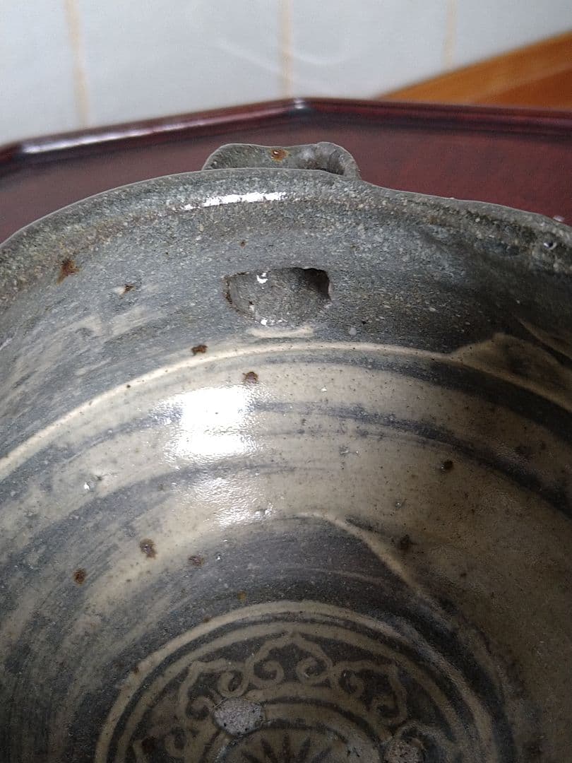 古松淳志　粉引片口　陶芸　象形文字　値下げしました！