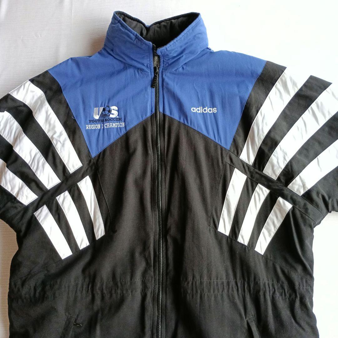 90s adidas 万国旗タグ アメリカ代表ユース サッカー ベンチコート L