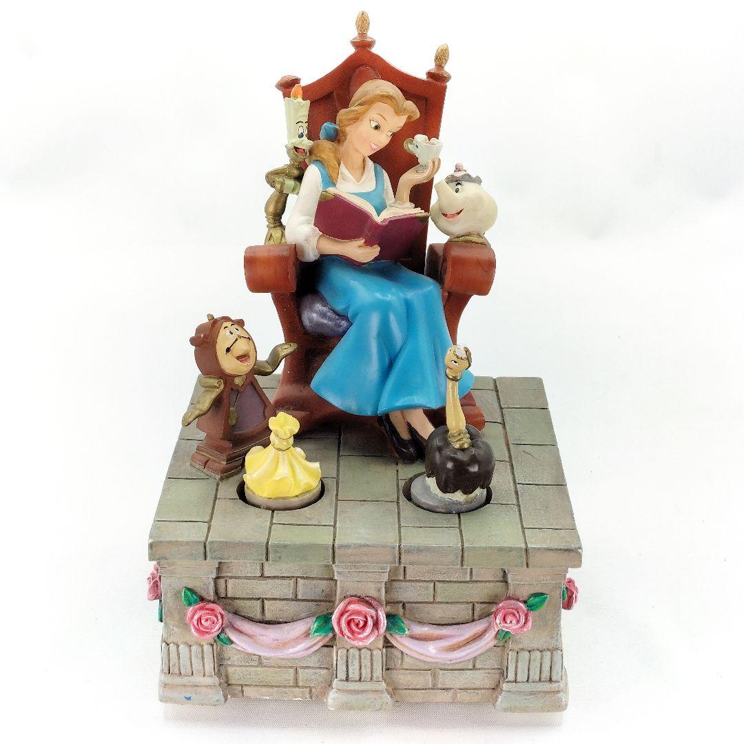 ディズニーストア限定 美女と野獣 オルゴール ベル フィギュア 現状品