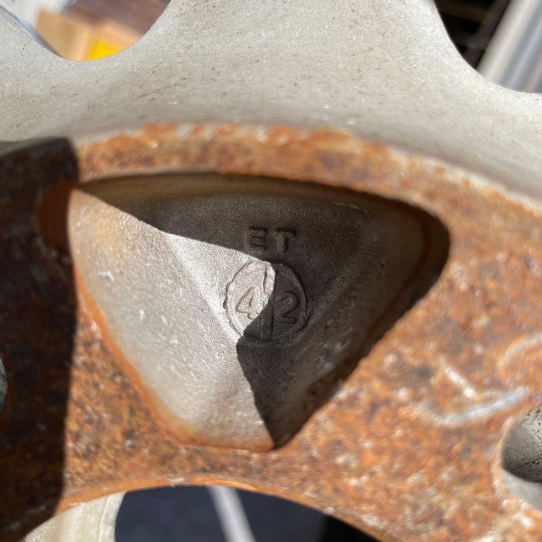 アルミ　ホイール 18×7.5JJ ET42 5H PCD114.3 バリ溝