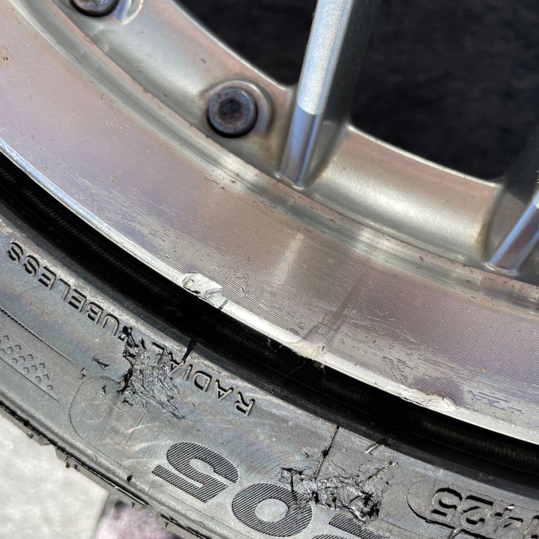 アルミ　ホイール 18×7.5JJ ET42 5H PCD114.3 バリ溝