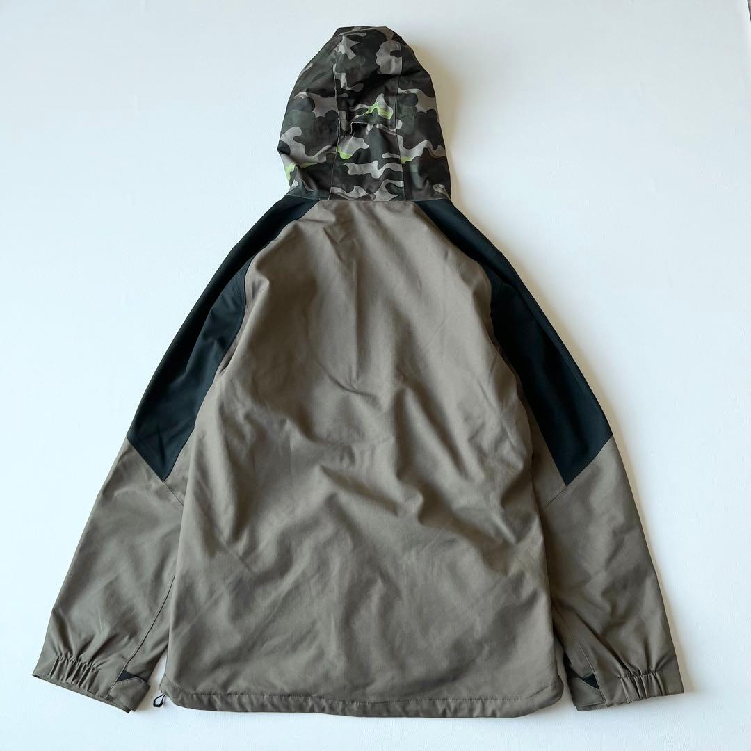3240【美品】ボルコム　アノラックジャケット 迷彩柄　M 黒　カーキ　グレー