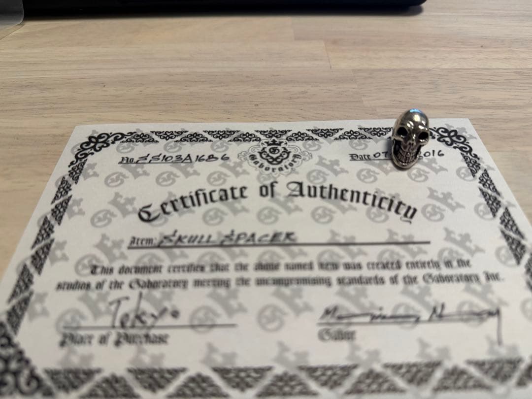 Gaboratory SKULL ビーズ(SPACER)