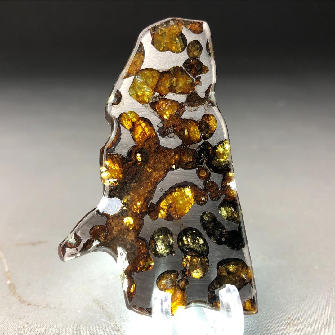 パラサイト隕石 隕石　石鉄隕石　セリコ隕石 美品　重さ約14ｇ　ケース付き