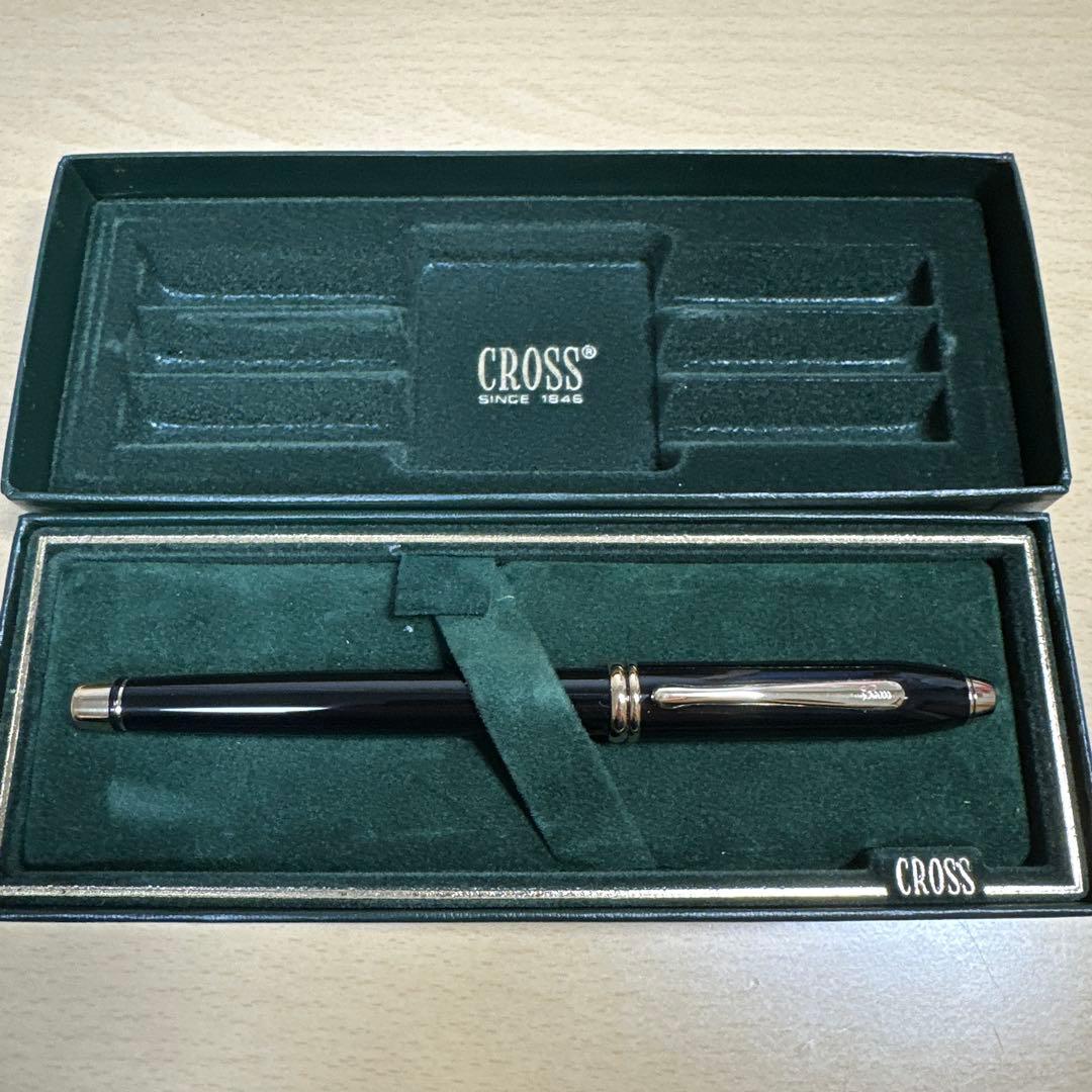 廃盤　CROSS タウンゼント　万年筆　旧ロゴ　専用ケース付き　クロス