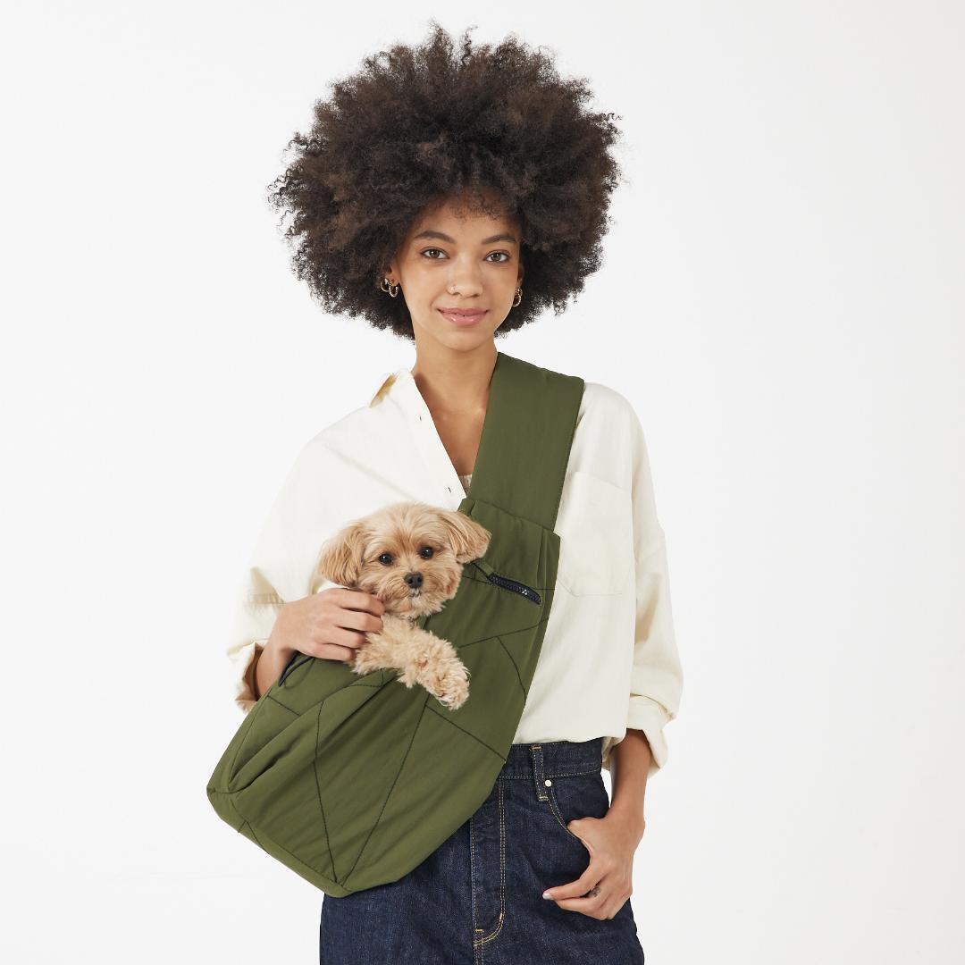 MATIE スリングバッグ ペットキャリー カーキ