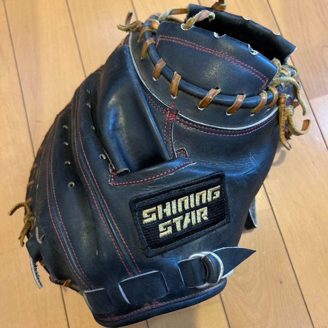 SHINING STAR 硬式グローブ 黒 キャッチーミット