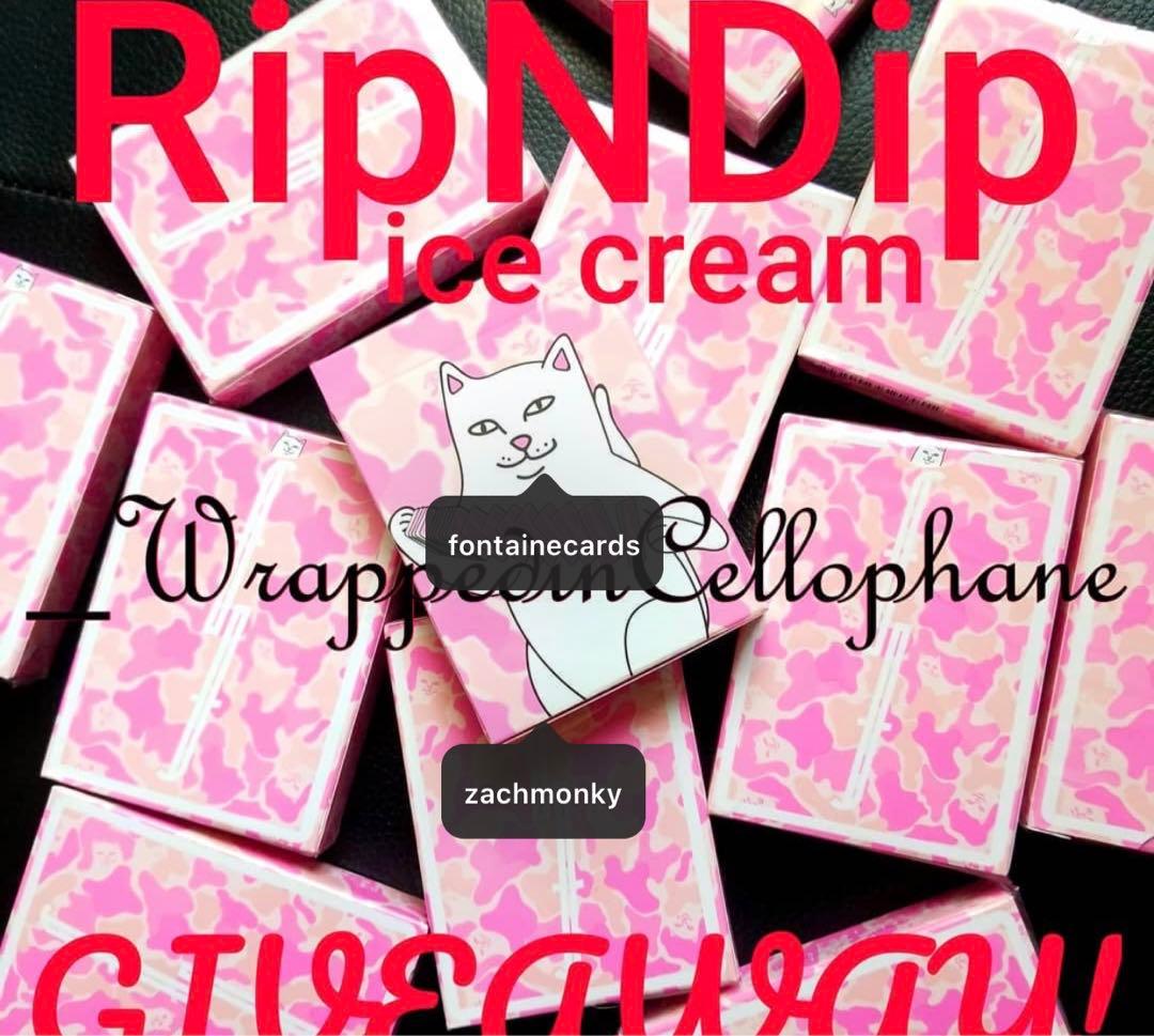 Zach3人直筆サインレアトランプRipndip Fontaine