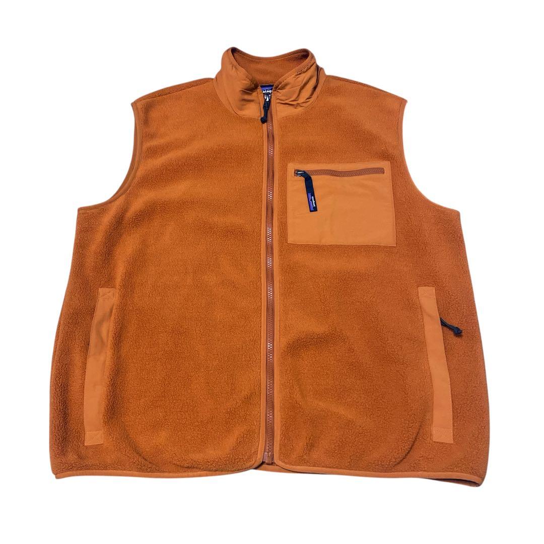 当日発送フォロー割FA24 patagonia フリースベスト XL オレンジ