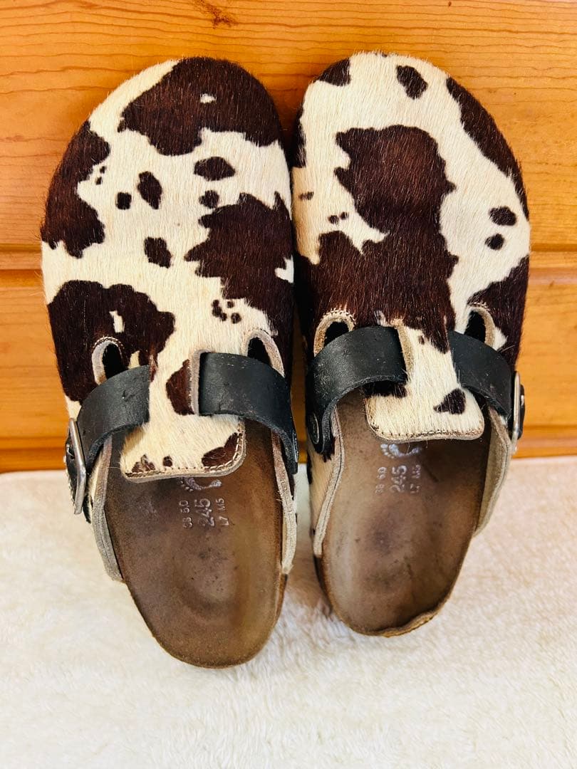 【超希少】ビルケンシュトック ハラコ 牛柄 ビルキー ユニセックス 24.5