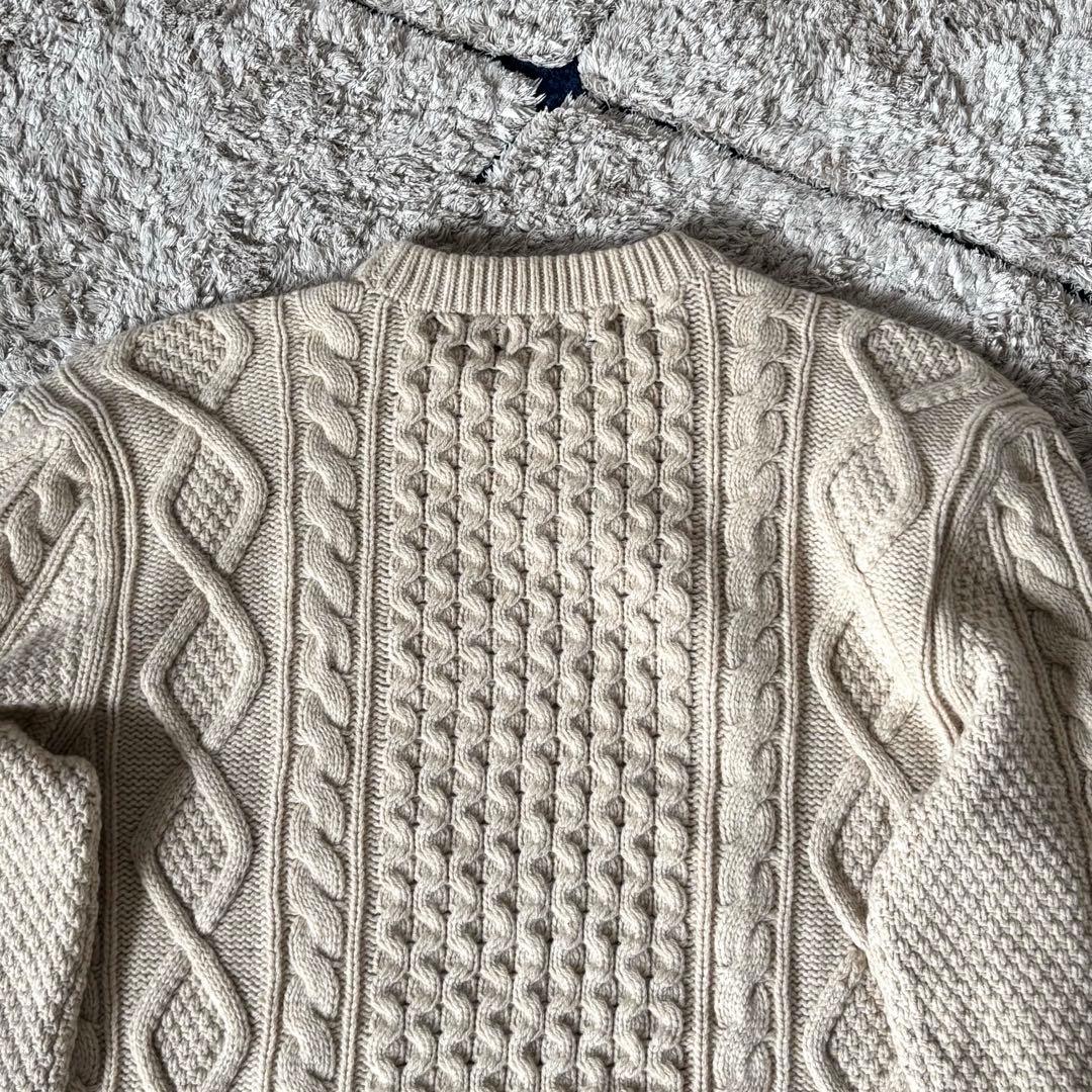 【美品✨】XL ポロラルフローレン　ケーブルニット　アランニット　カシミヤ