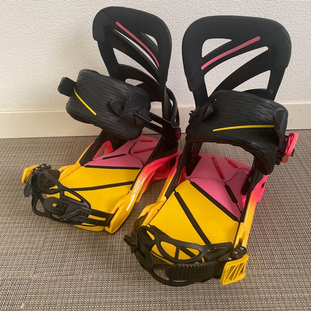 Salomon Hologram スノーボードビンディング イエロー/ピンク