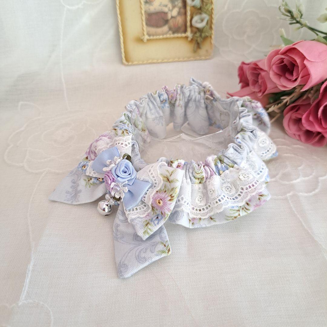 短毛シュシュ(ブルーローズ)わんちゃん猫ちゃん用