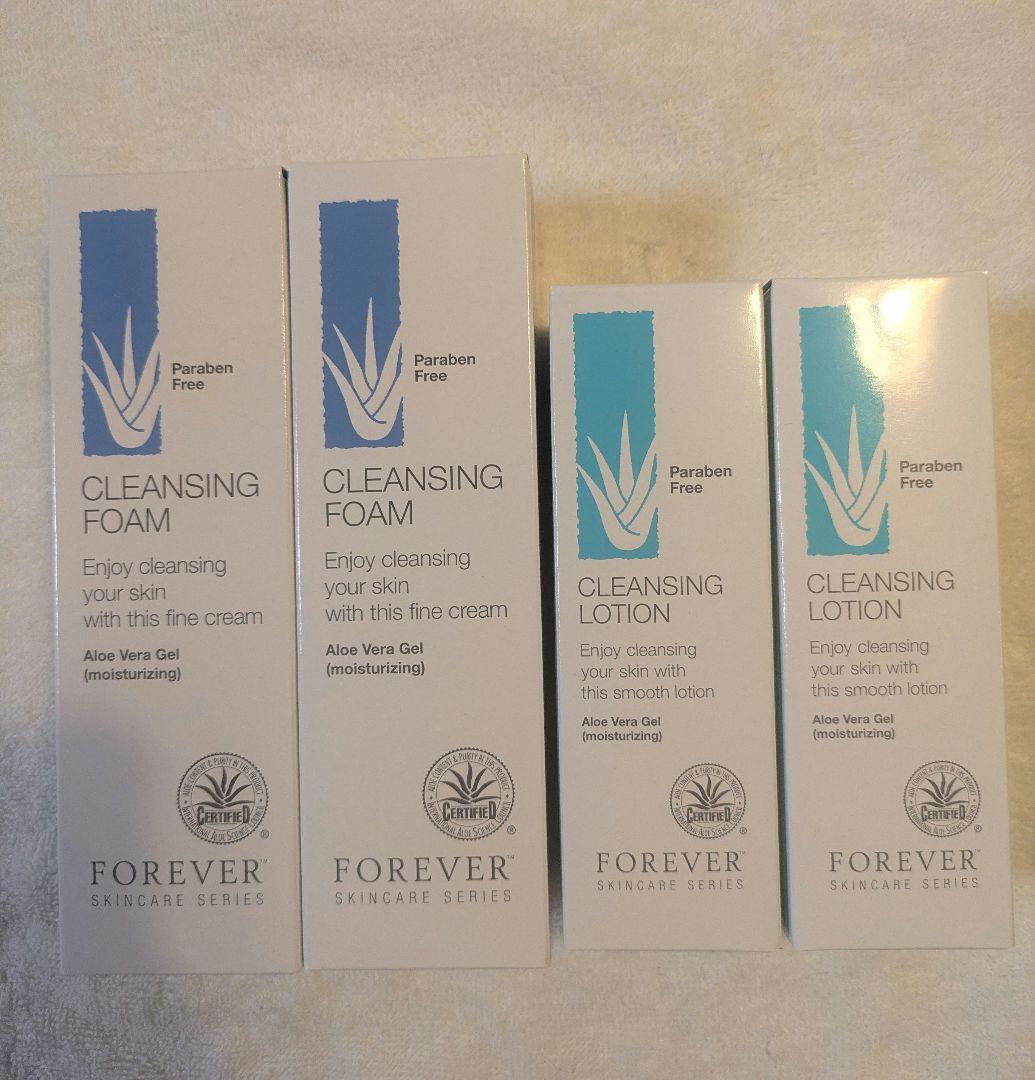 フォーエバークレンジングフォーム　クレンジングローション　2本セット✕2