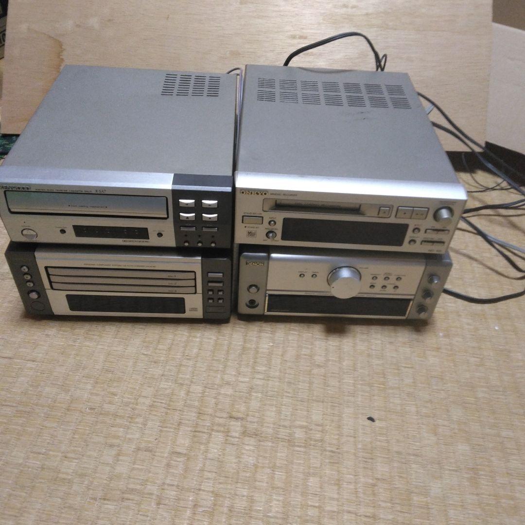 大幅値下げ！ミニコンポ アンプ CD 、 MD プレーヤー 、カセットデッキ