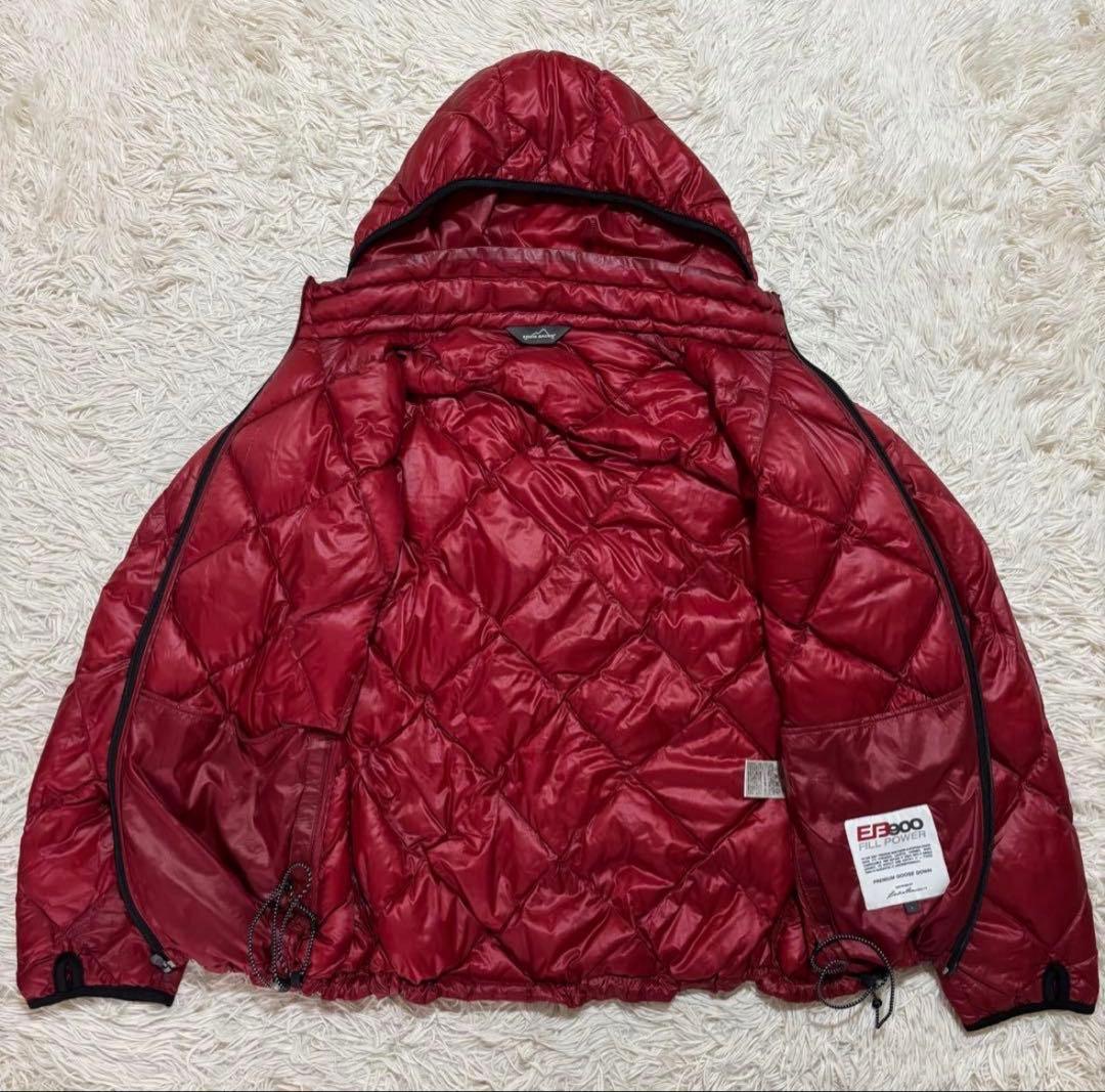 EDDIE BAUER 赤 フード付きダウンジャケット