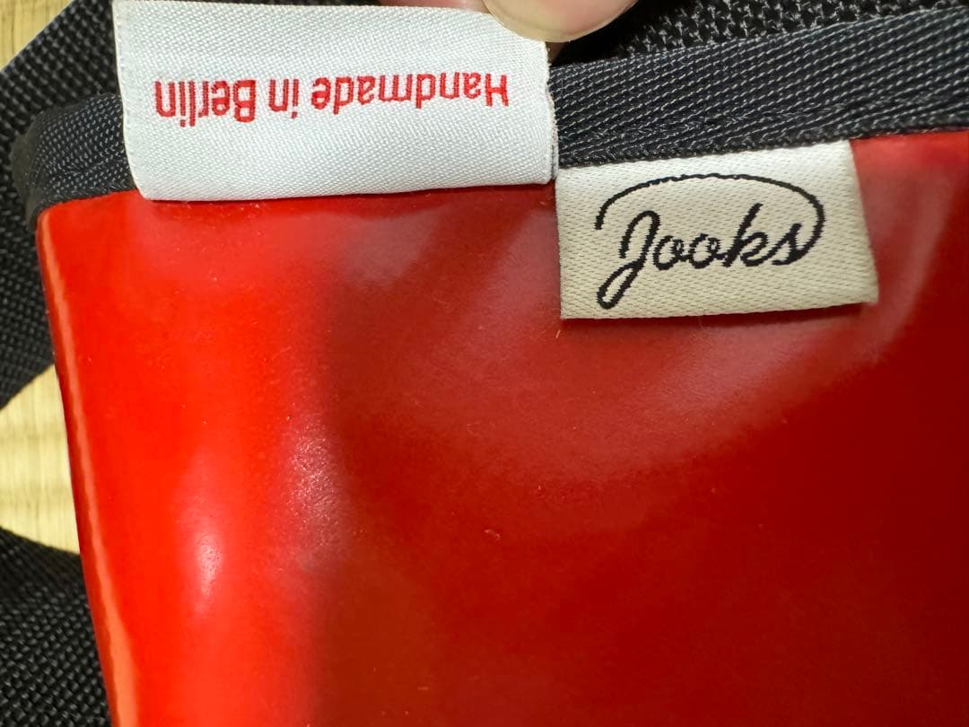 bagjack 本格メッセンジャーバッグ ターポリン 防水 赤白