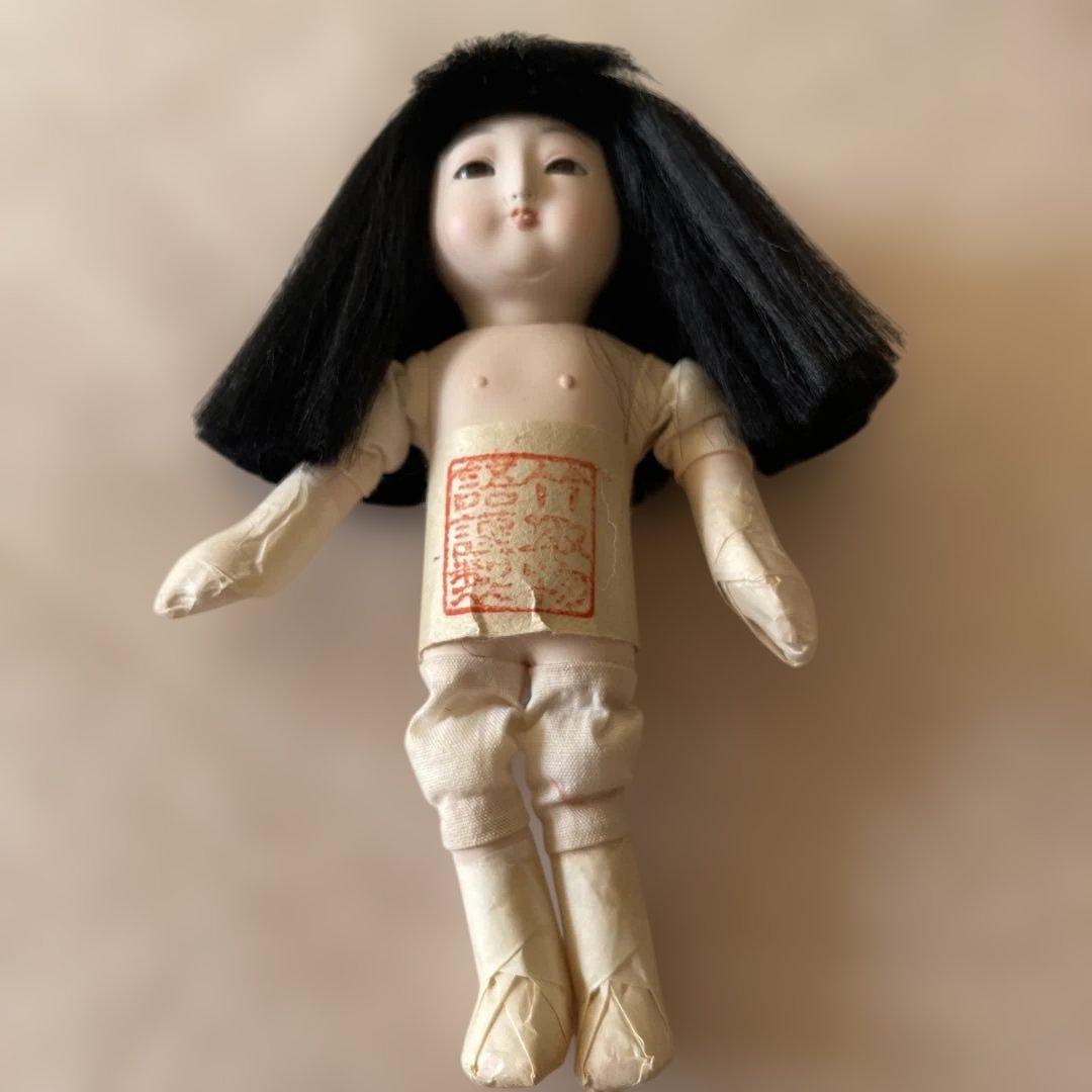 市松人形　野崎芳寿先生　初期　姫人形　作家　希少　着せ替え