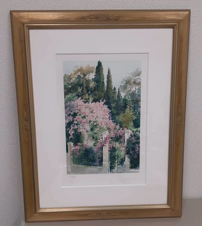 Ｊ.トレンツ・リャド　「ブーゲンビリア」リトグラフ　♪値下げしました