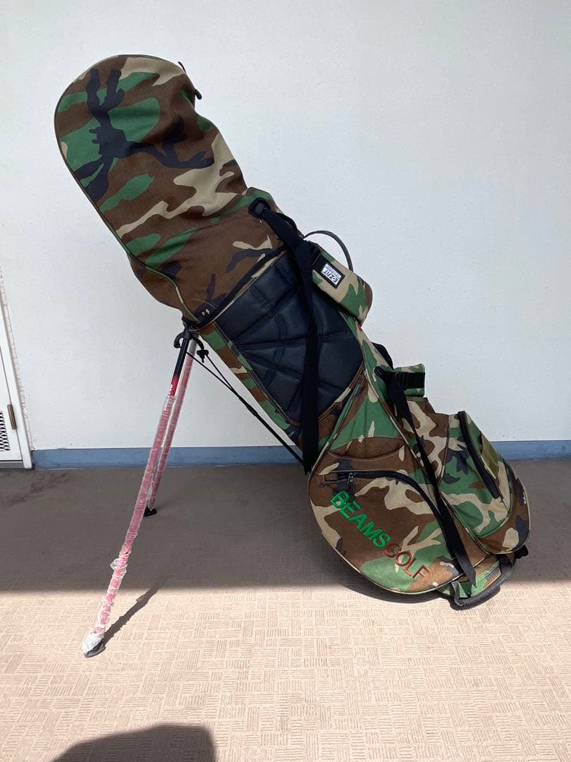 ブリーフィング ビームスゴルフ カモフラ 迷彩　キャディバッグ