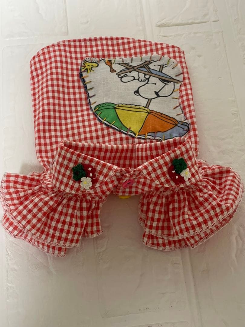 16_handmadeフリルブラウス新品ヴィンテージリメイク生地刺繍モチーフ