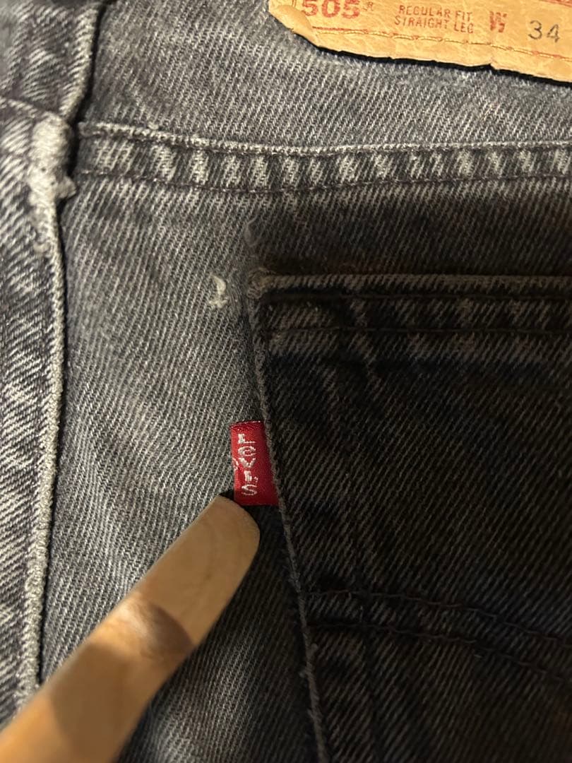 90s Levi’sリーバイス505 ブラック USA製 1996年9月製造