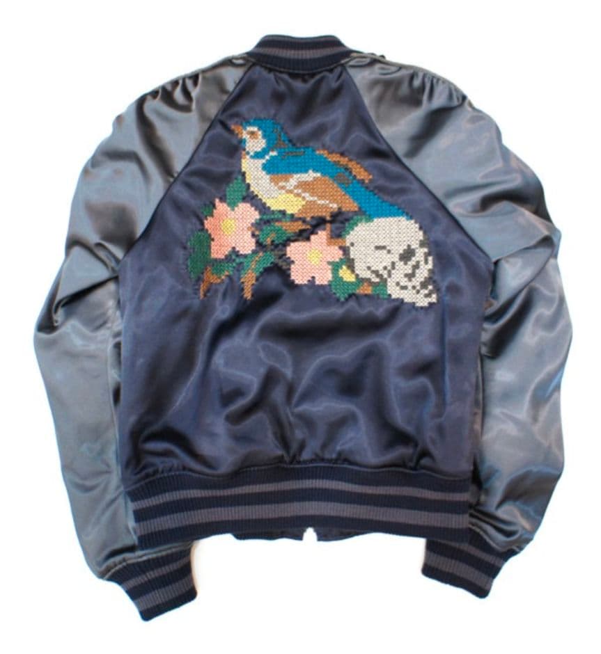 Sue UNDERCOVER アンダーカバー パッカリングスカジャン スカル 黒