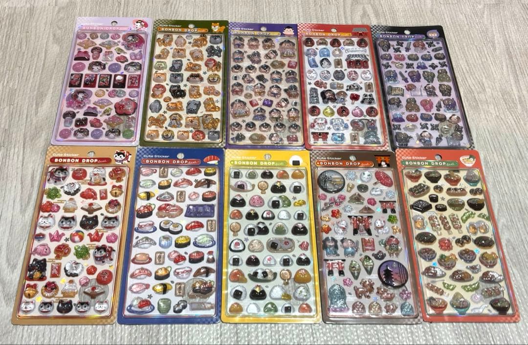 正規品　クーリア　ボンボンドロップシール　和柄　10種類　即日発送可