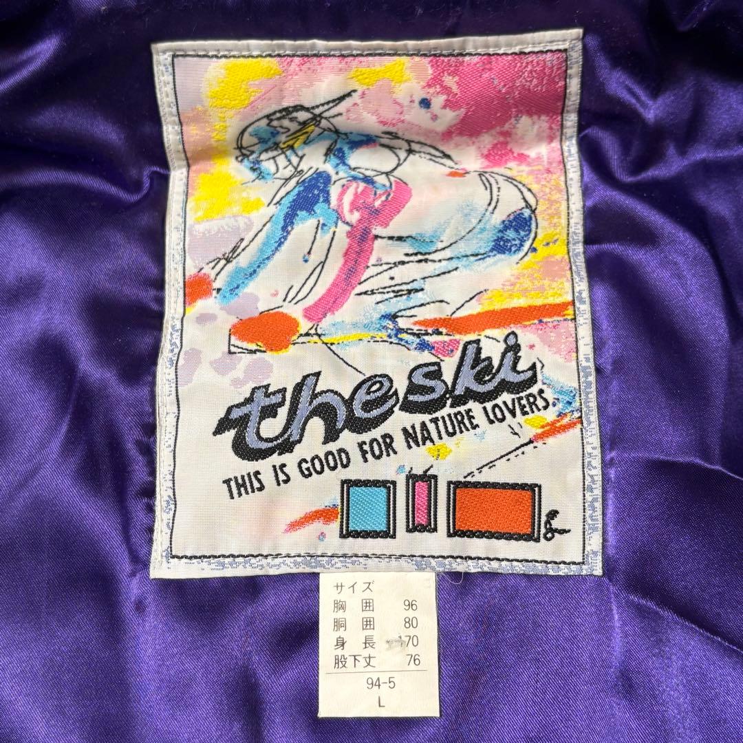 the ski ザ スキー スキーウェア スノボー 雪遊び 除雪 レトロ L