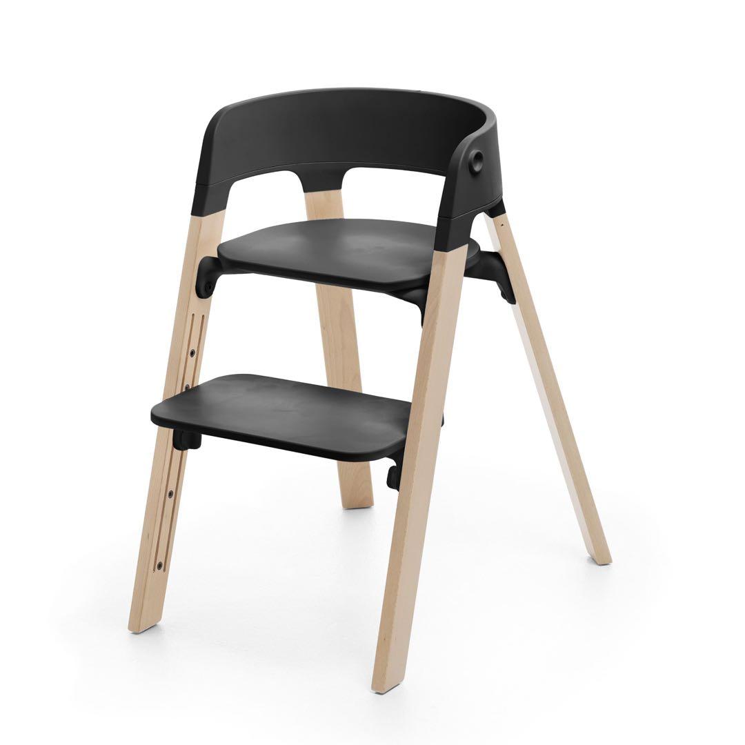 Stokke (ストッケ) ステップス ベビーチェア ブラック ナチュラル