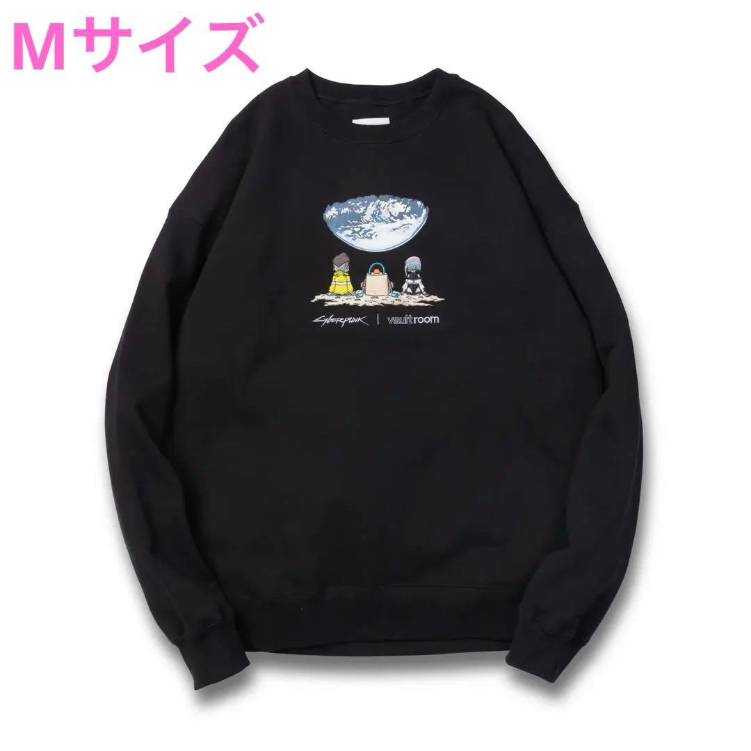 Mサイズ　VR × CYBERPUNK CREWNECK / BLACK