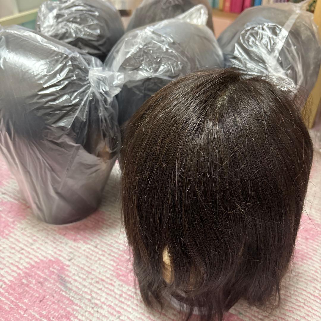 新品　美容師国家試験　練習カットウィッグ　6体