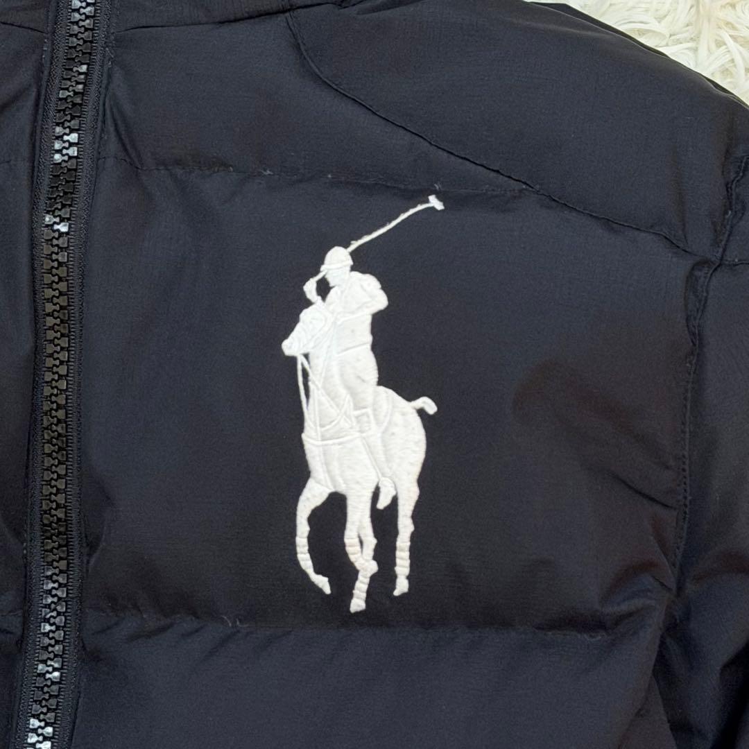 1951　ポロラルフローレン　ダウンジャケット　ビッグポニー　XS　黒　赤