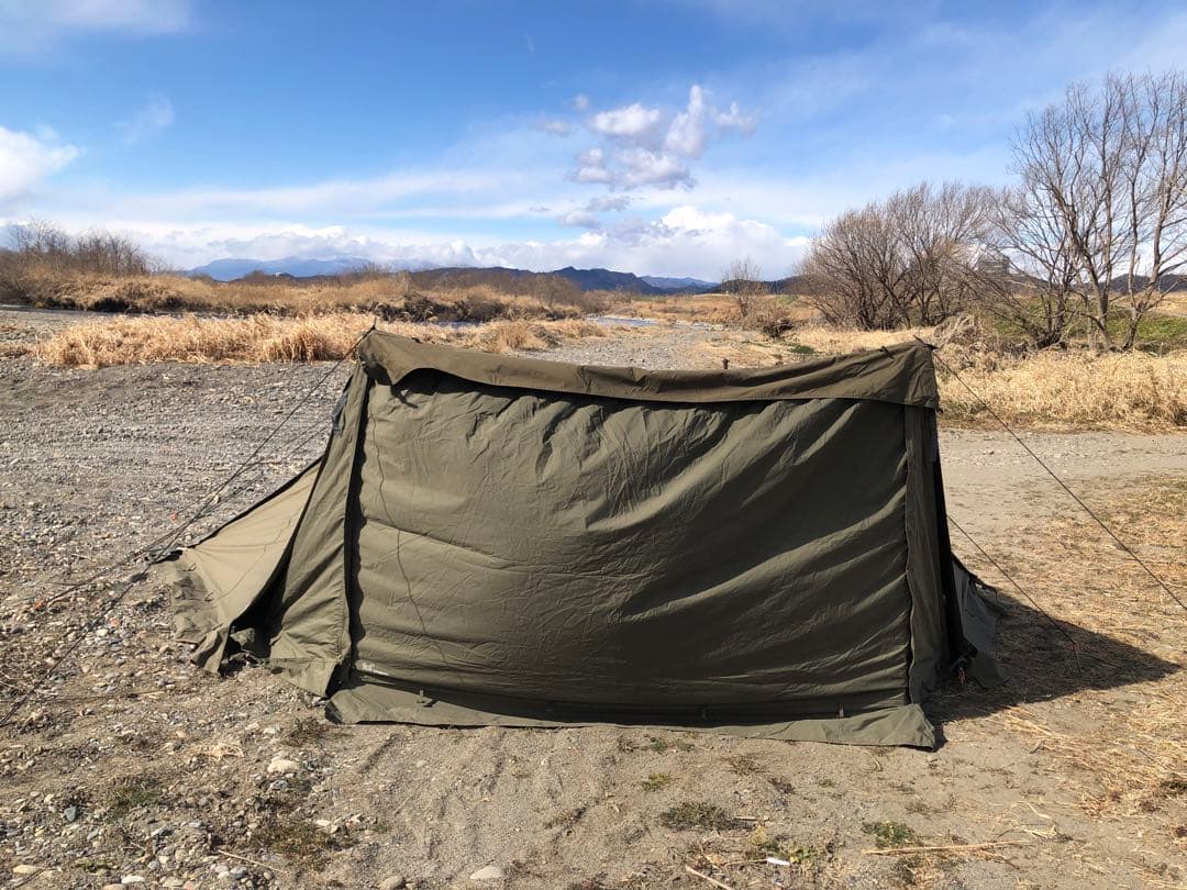 バンドックソロベースex 前幕　二股ポール　蚊帳付き