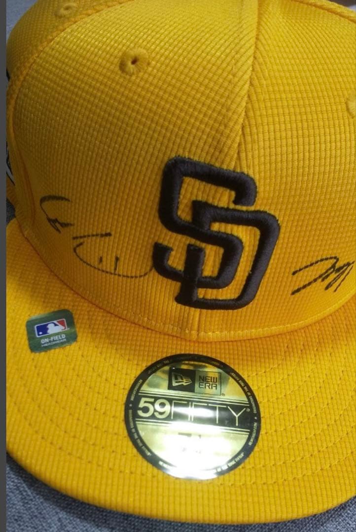 【1月SALE】MLBパドレス　ダルビッシュ有＋松井裕樹　直筆サイン入りキャップ