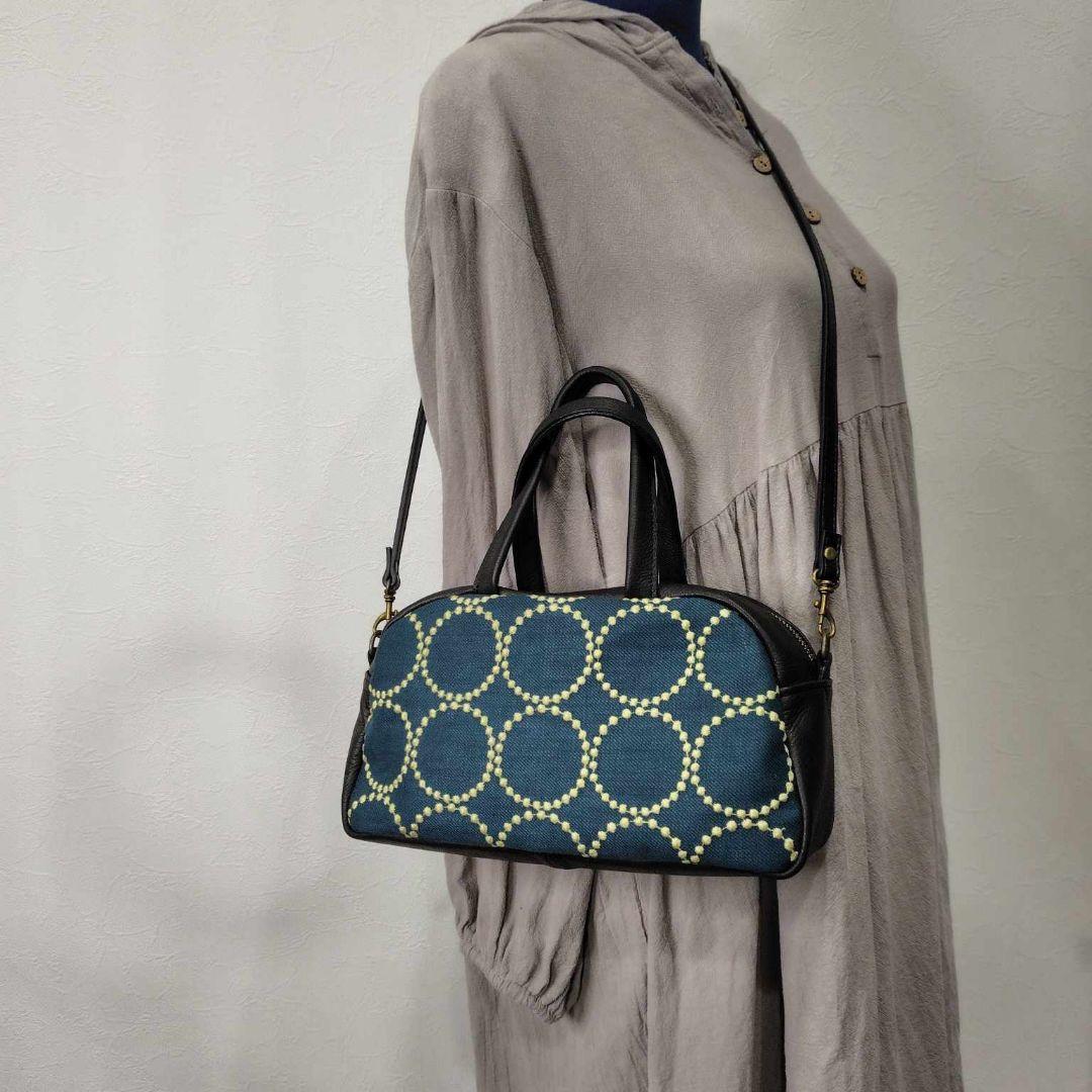 マ*♡様 ミナペルホネン/tambourineタンバリングリーン×クリーム/ラウ