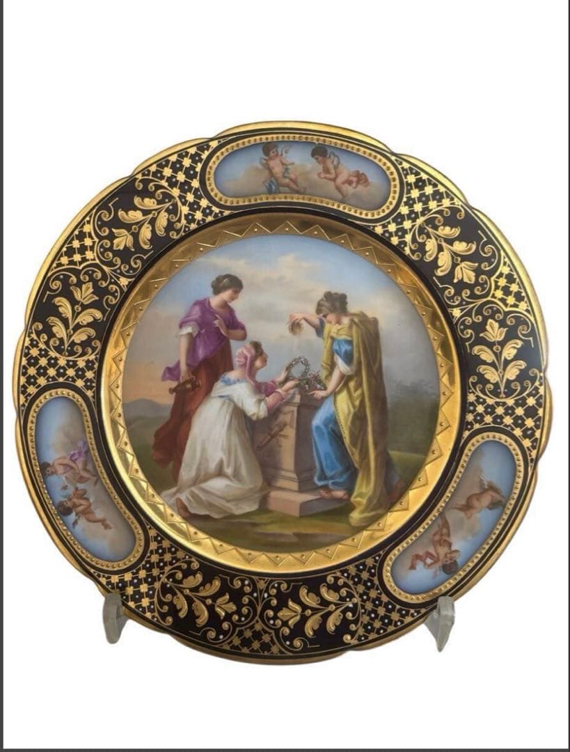 希少　アンティーク　ヴィエナ　飾り皿　プレート