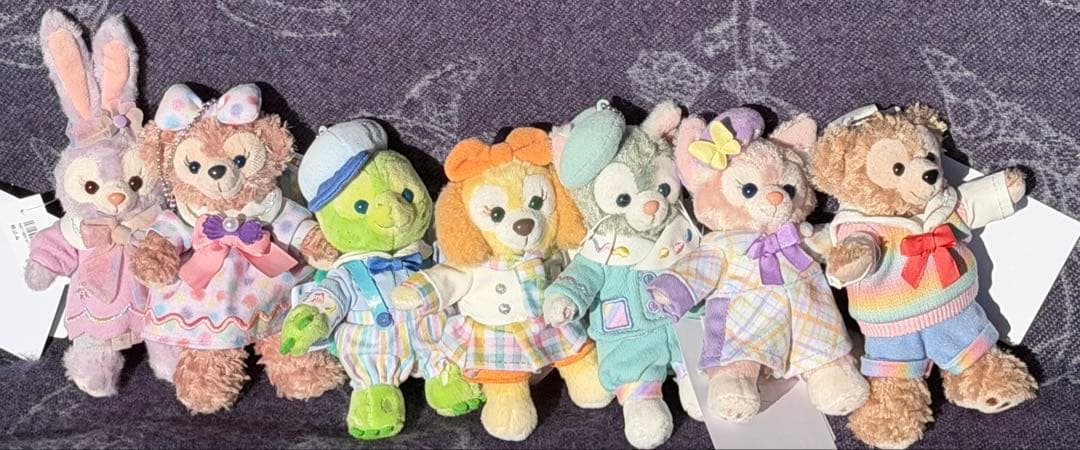 と*と様 ダッフィー＆フレンズ　 ハートフェルトレターズ　ぬいぐるみチャーム　デ