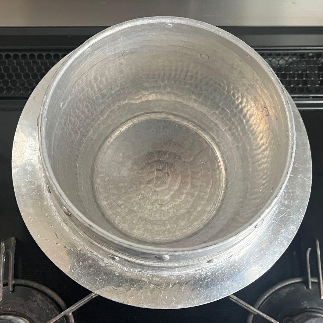 アルミ打ち出し羽釜 釜定木蓋セット