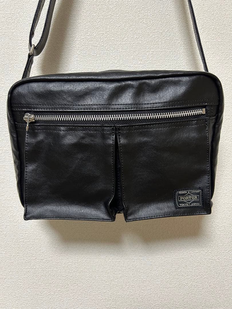 PORTER 黒 ショルダーバッグ　フリースタイル