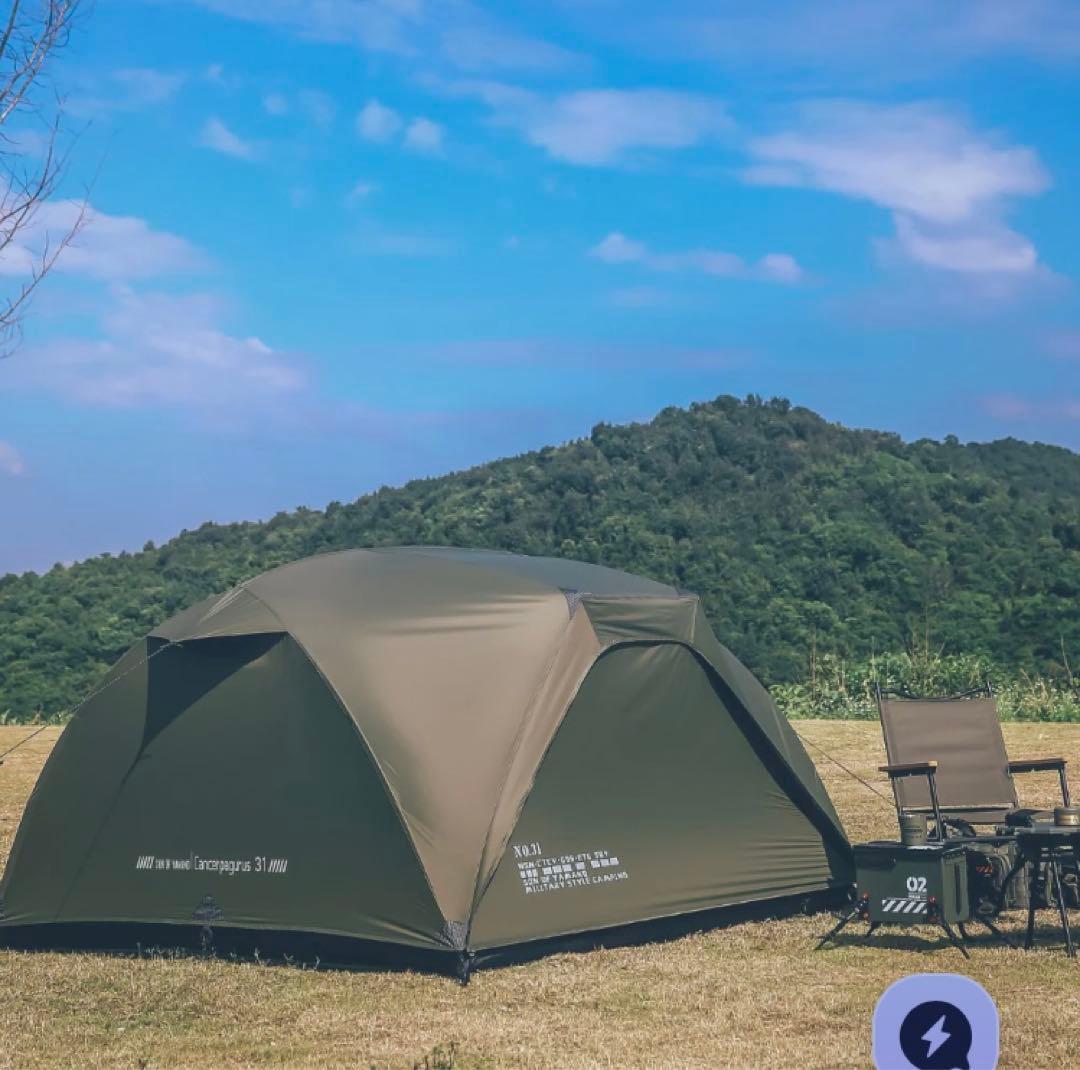 sekacamp ブラウンカニテント　ブラックカラー