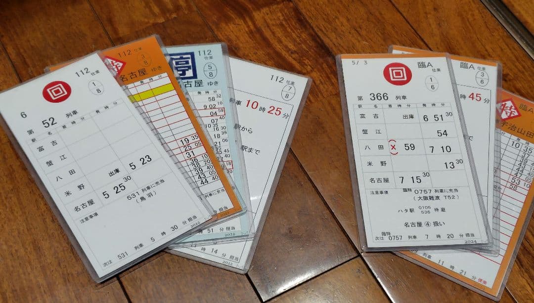 【近鉄】運転士用スタフ　６セット